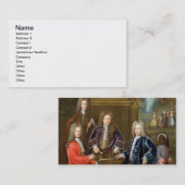 Elihu Yale (1648-1721), tweede hertog van Devonshi Visitekaartje (Voorkant / Achterkant)