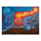 Elijah and the Prophets of Baal on Mount Carmel Perfect Poster (Voorkant)