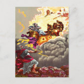 Elijah Ascends tot briefkaart in de hemel (Voorkant)