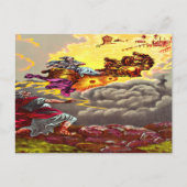 Elijah Ascends tot briefkaart in de hemel (Voorkant)