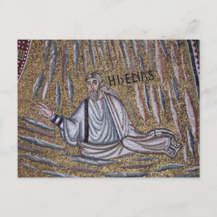 Elijah Byzantijnse mozaïek orthodoxe icoon Briefkaart