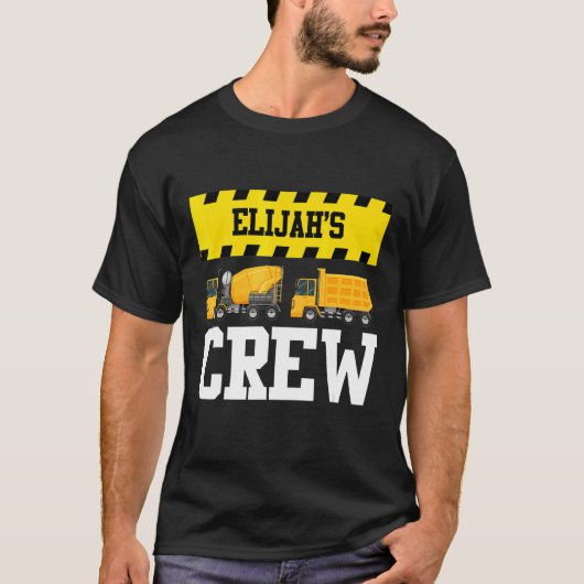 Elijah Construction Crew Custom Dumptruck Tru T-shirt (Voorkant)