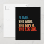 Elijah De Man De Mythe De Legende Briefkaart (Voorkant / Achterkant)