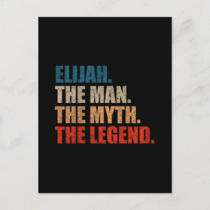 Elijah De Man De Mythe De Legende Briefkaart