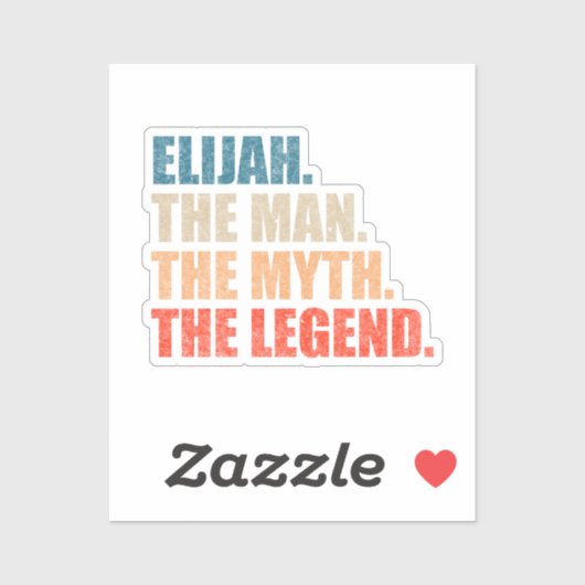 Elijah De Man De Mythe De Legende Sticker (Vel)