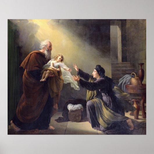 Elijah die de zoon weergeeft poster (Voorkant)