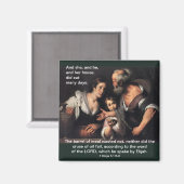 Elijah en de weduwe van Zarephath - Magnet (Voorkant / Achterkant)