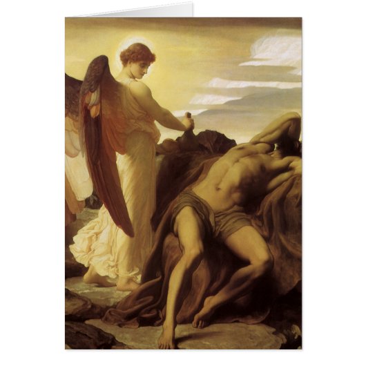 Elijah in de wildernis door Lord Frederic Leighton (Voorkant)
