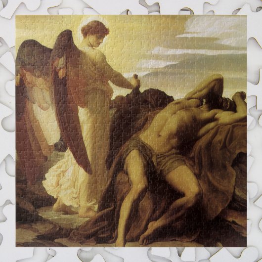 Elijah in de wildernis door Lord Frederic Leighton Legpuzzel