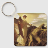 Elijah in de wildernis door Lord Frederic Leighton Sleutelhanger (Voorkant)