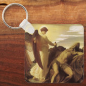 Elijah in de wildernis door Lord Frederic Leighton Sleutelhanger (Voorkant)