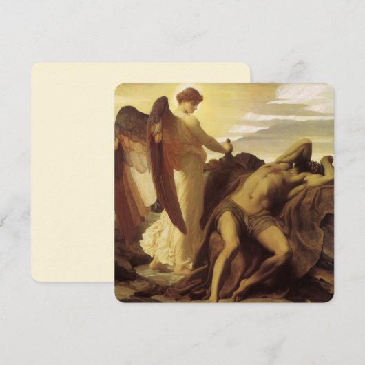 Elijah in Wilderness door Lord Frederic Leighton (Voorkant / Achterkant)