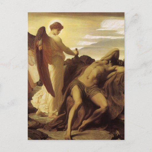 Elijah in Wilderness door Lord Frederic Leighton Briefkaart (Voorkant)