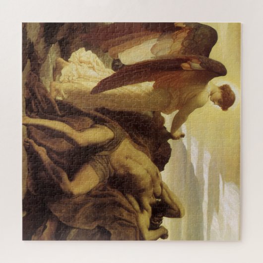 Elijah in Wilderness door Lord Frederic Leighton Legpuzzel (Horizontaal)