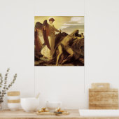 Elijah in Wilderness door Lord Frederic Leighton Poster (Keuken)