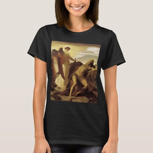 Elijah in Wilderness door Lord Frederic Leighton T-shirt (Voorkant)