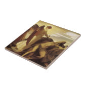 Elijah in Wilderness door Lord Frederic Leighton Tegeltje (Zijkant)