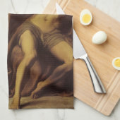 Elijah in Wilderness door Lord Frederic Leighton Theedoek (Quarter Fold)