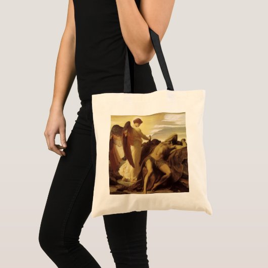 Elijah in Wilderness door Lord Frederic Leighton Tote Bag (Voorkant (product))