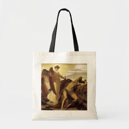 Elijah in Wilderness door Lord Frederic Leighton Tote Bag (Voorkant)