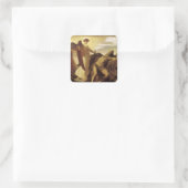 Elijah in Wilderness door Lord Frederic Leighton Vierkante Sticker (Tas)