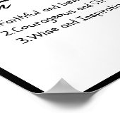 Elijah, jongen gepersonaliseerde naam definitie poster (Hoek)