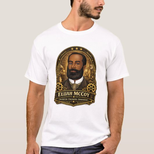 Elijah McCoy-herdenkings-T-shirt – Legendarische u T-shirt (Voorkant)