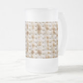 Elijah/Miriam's Cup met Matzo Design Matglas Bierpul (Voorkant rechts)