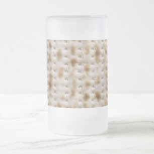 Elijah/Miriam's Cup met Matzo Design Matglas Bierpul