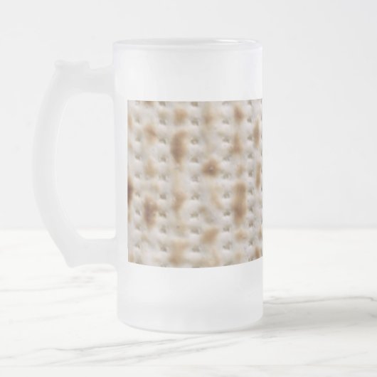 Elijah/Miriam's Cup met Matzo Design Matglas Bierpul (Links)