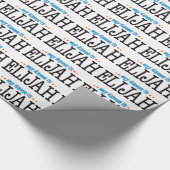 Elijah Name Cadeaupapier (Hoek)