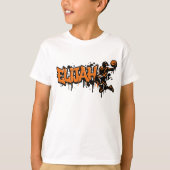 Elijah Persoonlijke Basketbal Graffiti T-shirt (Voorkant)