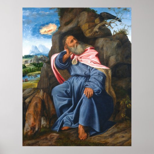 Elijah & Raven - Giovanni Savoldo Fine Art Poster (Voorkant)