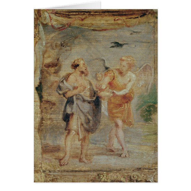 Elijah Receiving Bread and Water van een Angel (Voorkant)