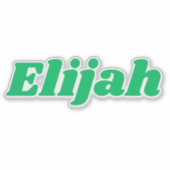 Elijah Sticker (Voorkant)