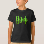 Elijah T-Shirt<br><div class="desc">Een trendy,  uniek T-shirt voor een jongen. Verander de naam en/of kleuren voor een perfect cadeau.</div>