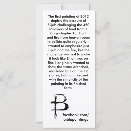 "Elijah" Waardevolle Bladwijzer (Achterkant)