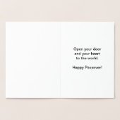 Elijah's Cup: Een Pesach Wens Kaart (Binnen)