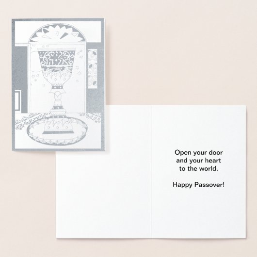 Elijah's Cup: Een Pesach Wens Kaart (Display)