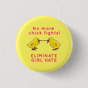"Eliminate Girl Hate" Ronde Button 3,2 Cm