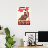 Elimineer het kapitalisme! Chinese Culturele Revol Poster (Thuiskantoor)