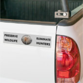 Elimineer jagers bumpersticker (Op Truck)