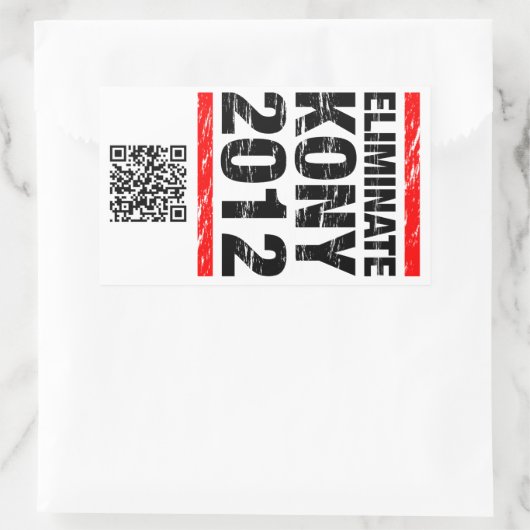 Elimineer Kony 2012 Sticker (Tas)