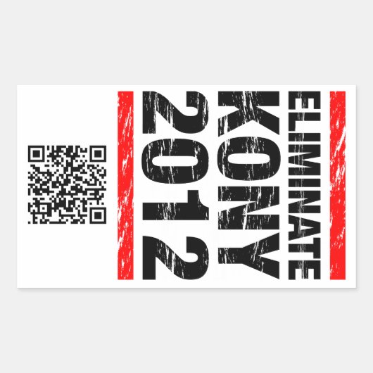 Elimineer Kony 2012 Sticker (Voorkant)