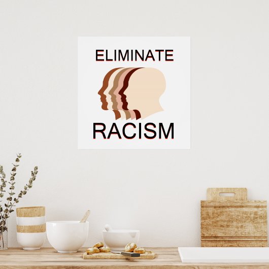 Elimineer racisme poster (Keuken)