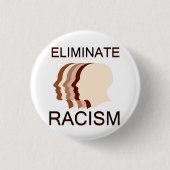 Elimineer racisme ronde button 3,2 cm (Voorkant)