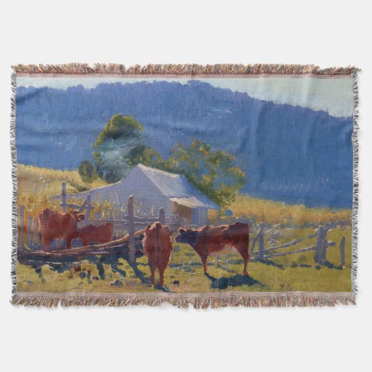 Elioth Gruner  Melktijd Araluen-vallei 1922 Deken (Voorkant)