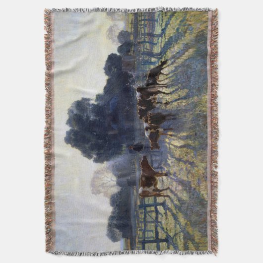 Elioth Gruner Spring Frost 1919 Australia Deken (Voorkant Verticaal)