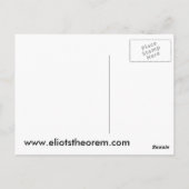 Eliot's Theorem-Briefkaart Briefkaart (Achterkant)