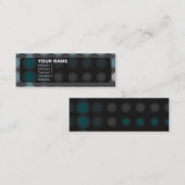 elipes : Neon blauw: Mini Visitekaartje (Voorkant / Achterkant)